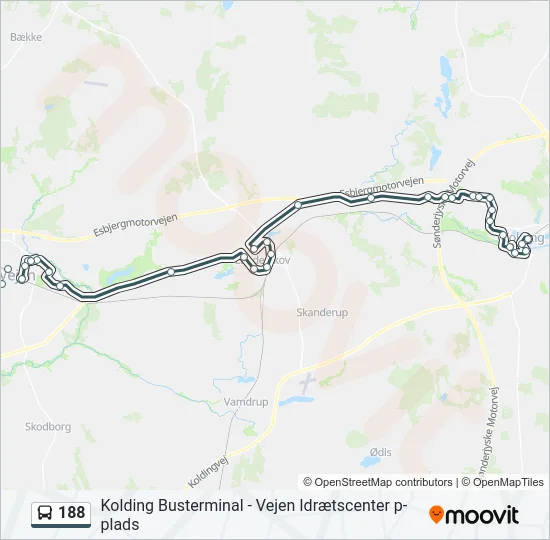188 Bus Line Map