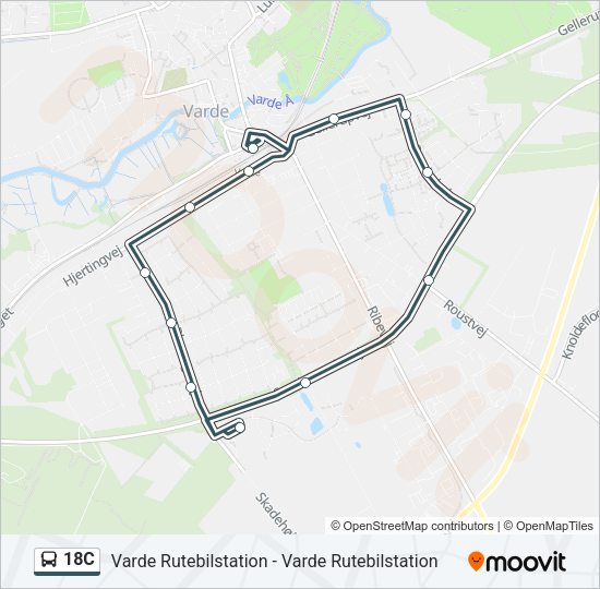 18C Bus Line Map