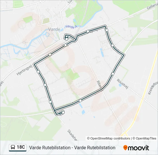 18C Bus Line Map