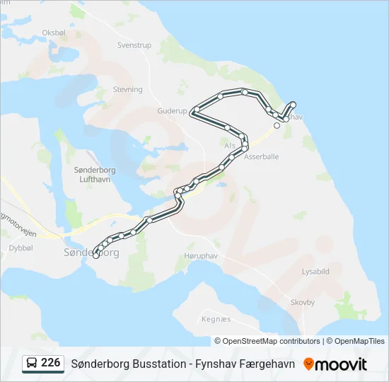 226 Bus Line Map