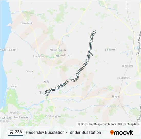 236 Bus Line Map