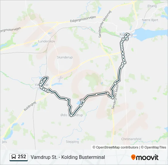 252 Bus Line Map