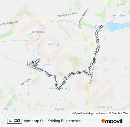 252 Bus Line Map