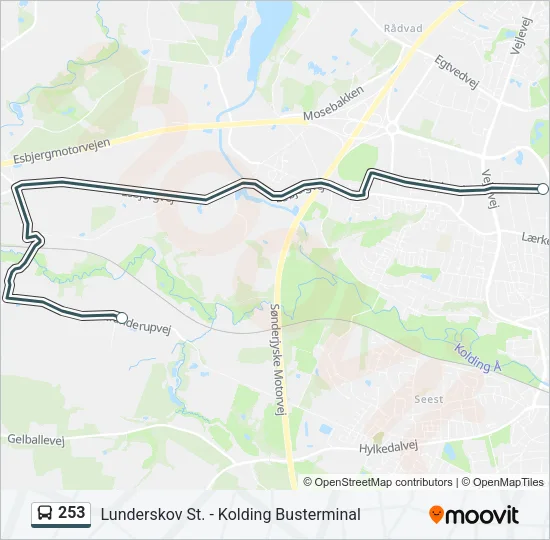 253 Bus Line Map