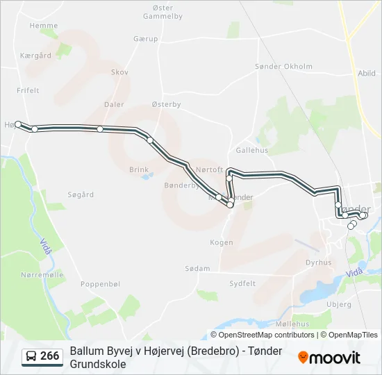 266 Bus Line Map