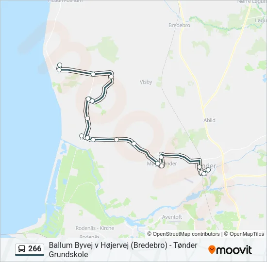 266 Bus Line Map