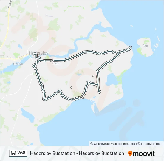 268 Bus Line Map