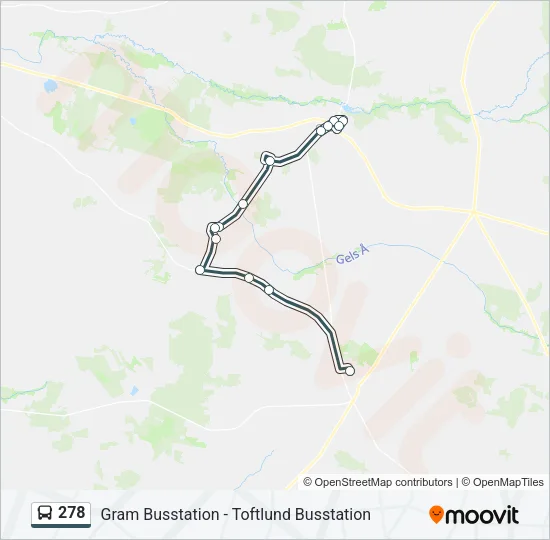 278 Bus Line Map