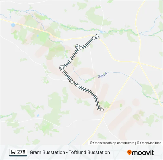 278 Bus Line Map