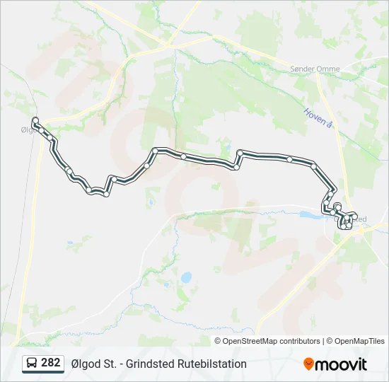 282 Bus Line Map