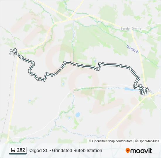 282 Bus Line Map