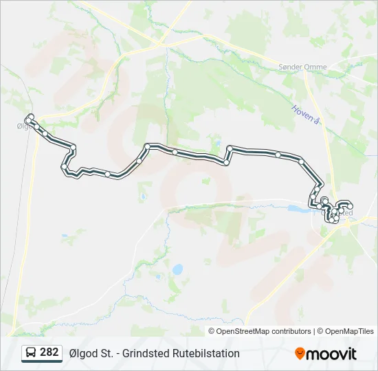 282 Bus Line Map