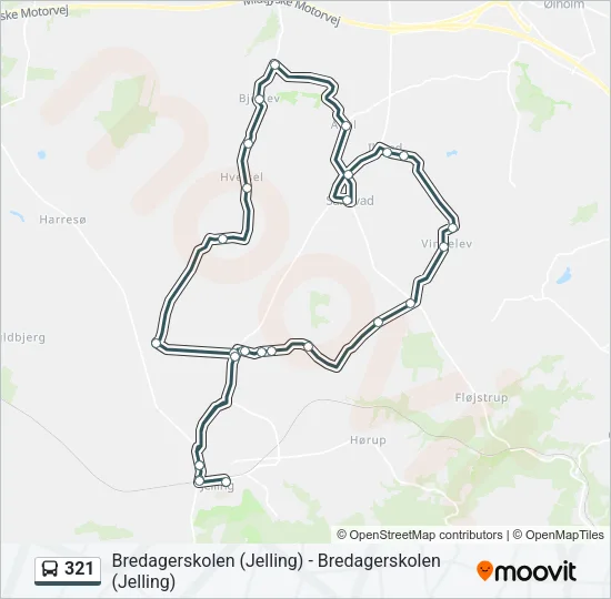 321 Bus Line Map