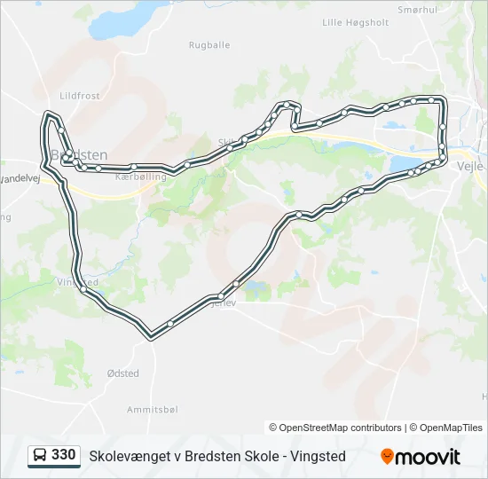 330 Bus Line Map