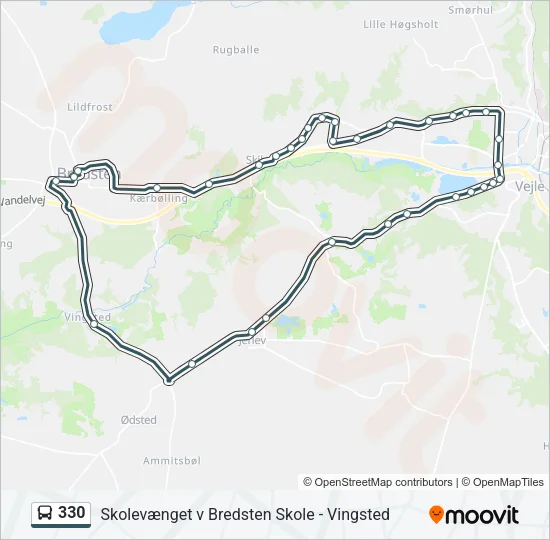 330 Bus Line Map