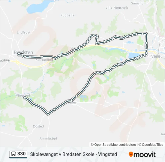 330 Bus Line Map