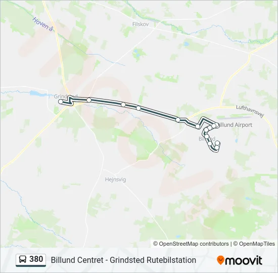 380 Bus Line Map