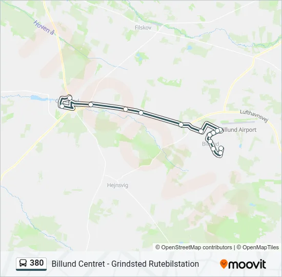 380 Bus Line Map