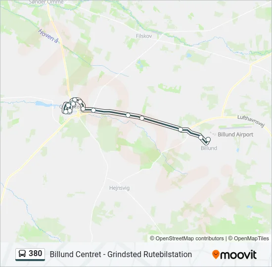 380 Bus Line Map