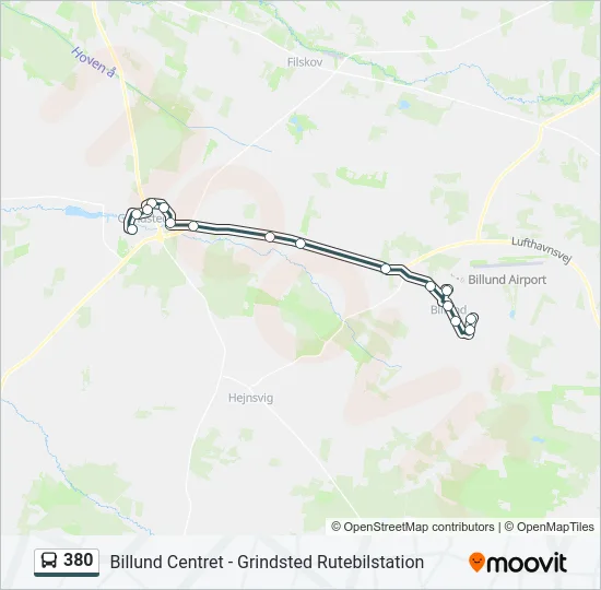 380 Bus Line Map