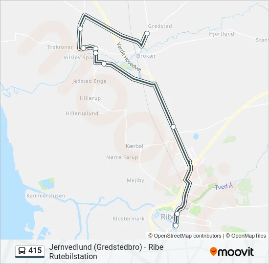 415 Bus Line Map