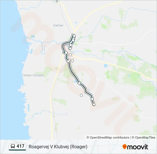 417 Bus Line Map