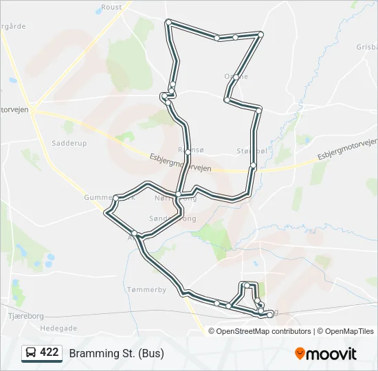 422 Bus Line Map