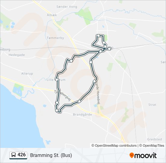 426 bus Line Map