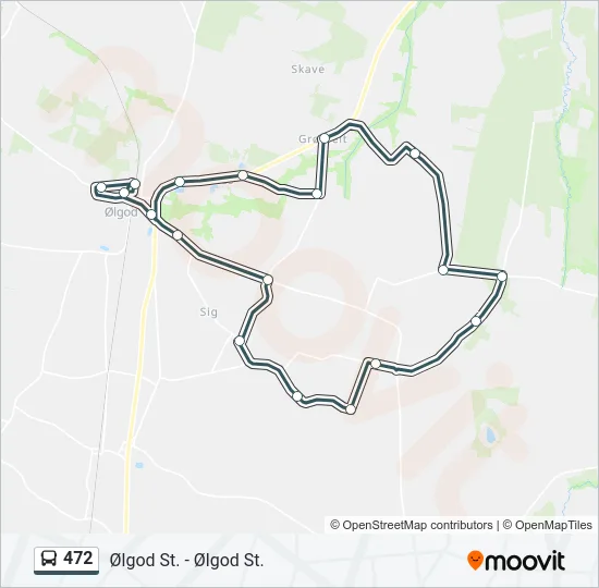472 Bus Line Map