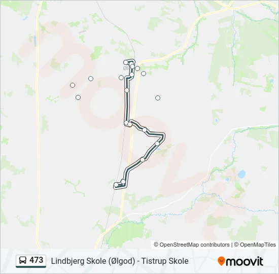 473 Bus Line Map