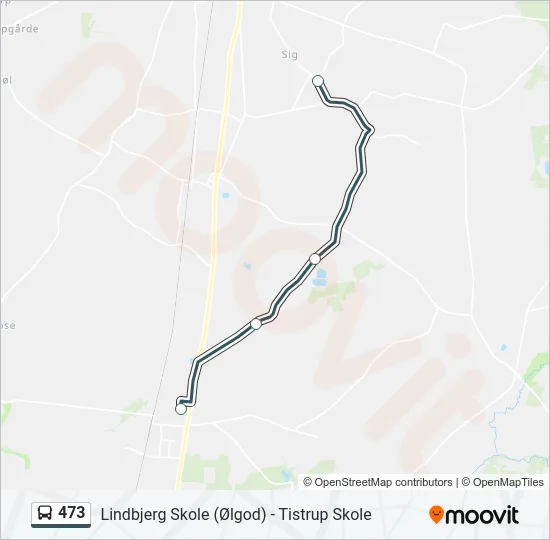 473 Bus Line Map