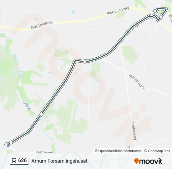 626 Bus Line Map