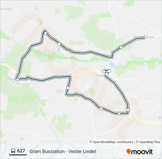627 Bus Line Map
