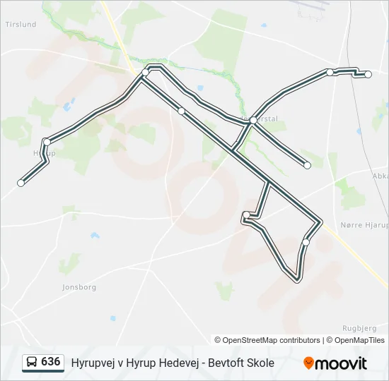 636 Bus Line Map