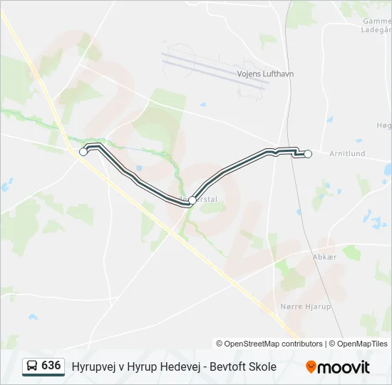 636 Bus Line Map
