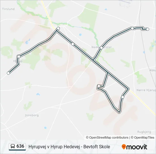 636 Bus Line Map