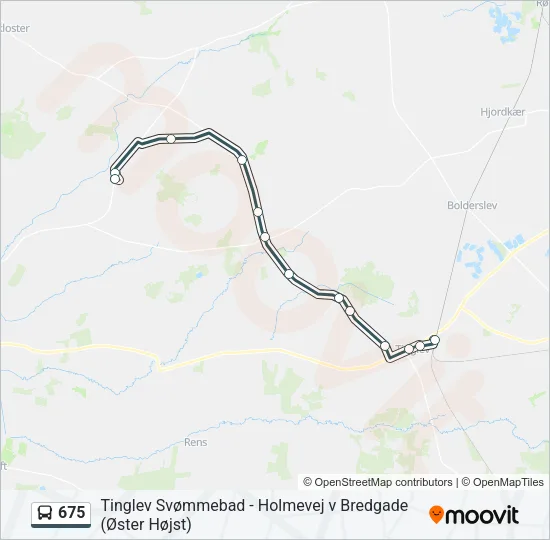675 Bus Line Map