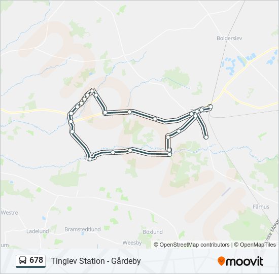 678 bus Line Map