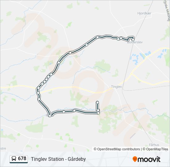 678 bus Line Map