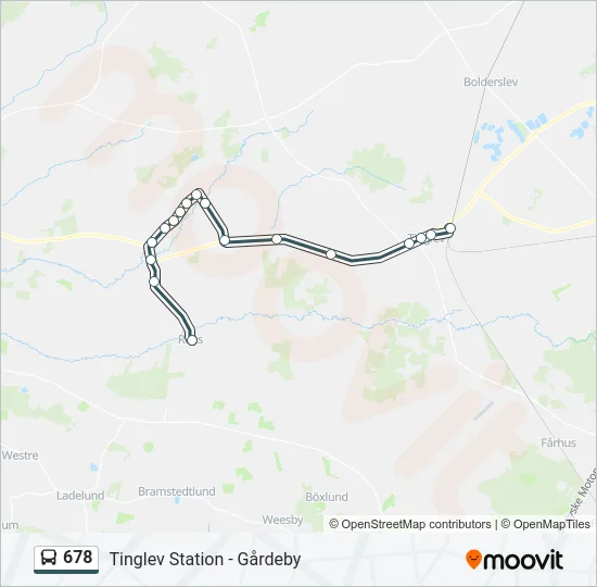 678 Bus Line Map