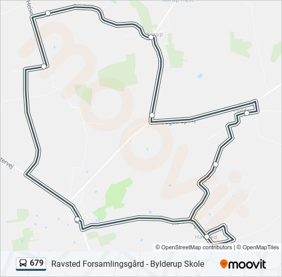 679 bus Line Map