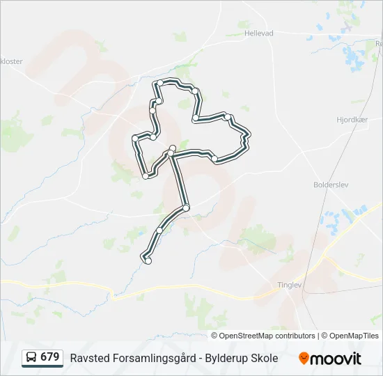 679 Bus Line Map