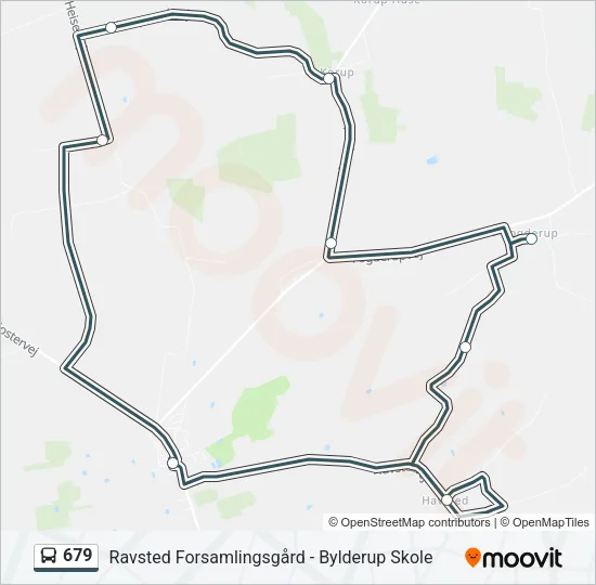 679 Bus Line Map