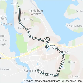 710 Bus Line Map