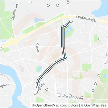 710 Bus Line Map