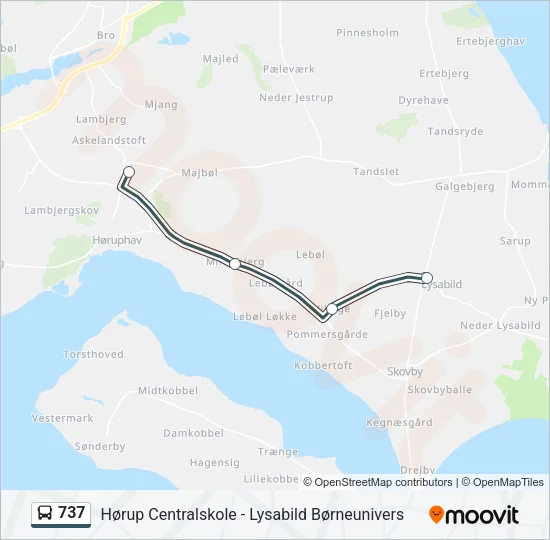 737 Bus Line Map
