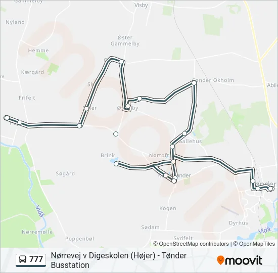 777 Bus Line Map