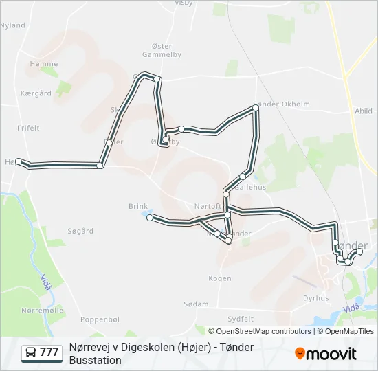 777 Bus Line Map