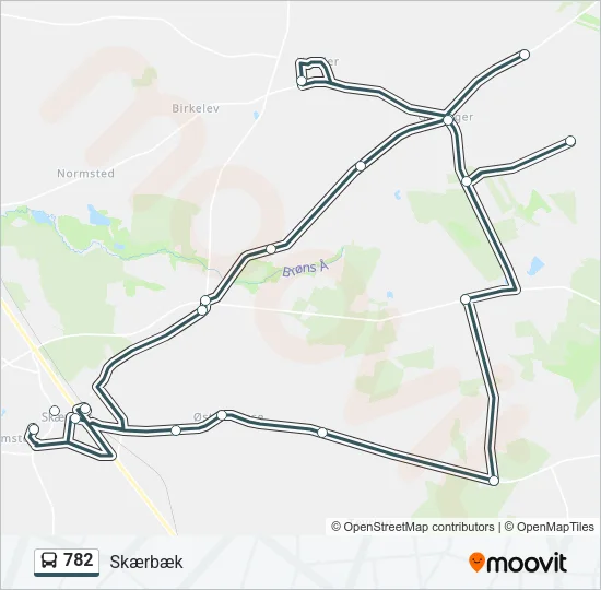 782 Bus Line Map