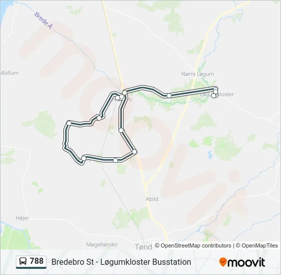 788 Bus Line Map
